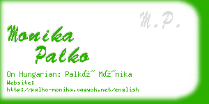 monika palko business card